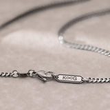 The Engraved Tag Necklace - Silver