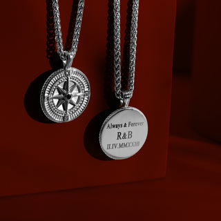 Find Your Path: Men's Compass Necklace