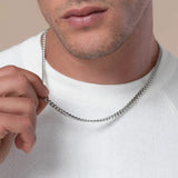 The Engraved Tag Necklace - Silver