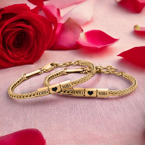 Forever Yours: Couple's Jewelry Set - Gold