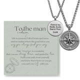 Find Your Path: Men's Compass Necklace