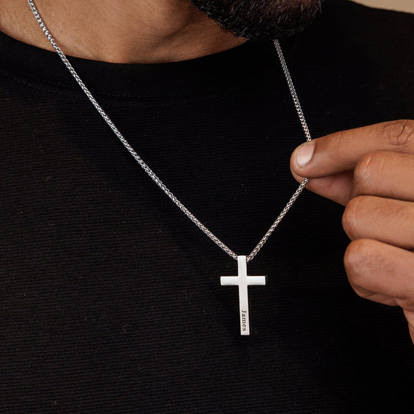 Cross Necklace - Silver